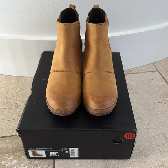 Sorel Joan of Arctic™ Wedge II Chelsea Boot Camel Brown - Picture 5 of 16